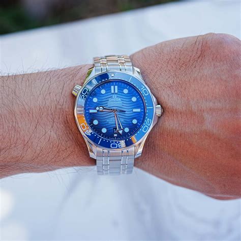 omega seamaster summer blue review|omega seamaster price chart.